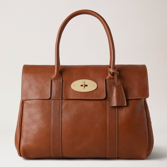 Mulberry Handbags - Mulberry 'Bayswater' Bag in Oak NVT Leather Tote - MSRP $1695 - BNWT